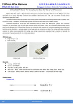 5024390600 Wire harness, MOLEX Clickmate 2.00mm Pitch OTS Cable,502439-0600， 6P, Off The Shelf, 10Pieces Per Bag