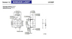 100pcs/1000/2000 LSE6SF-V2BA-1-1 LS E6SF-V2BA-1-1 3528 red PLCC-4 Common Cathode Super Bright  LED taillights SMD New original
