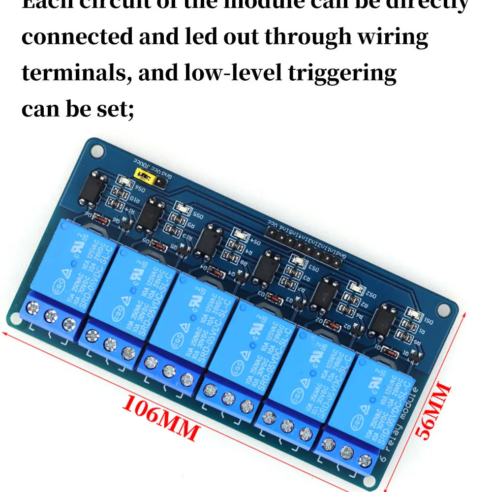 5v 12v 1 2 4 6 8 Channel Relay Module with optocoupler Relay Output 1 2 4 6 8 Way relay Module For Arduino In stock