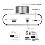 Nobsound Mini Bluetooth 5.0 TPA3116 Digital Amplifier Hifi Stereo Audio Receiver Power Amp 50W+50W Car Sound Amplifiers
