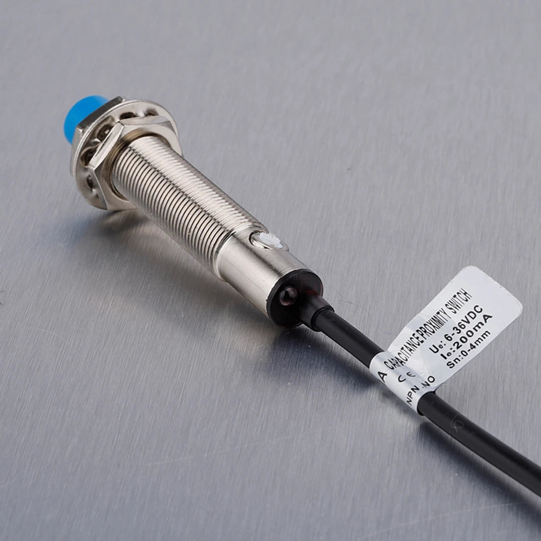 LJC12A3 12MM Capacitive Type Waterproof Proximity Sensor Switch DC6-36V with 5mm Detection Distance NPN/PNP Output Sensor