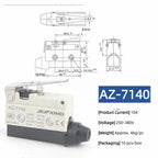 10A 250V AZ Waterproof Microswitch Travel Micro Limit Switch Small Horizontal Roller Lever AZ-7312 AZ-7311 AZ-7121 AZ-7310 TZ