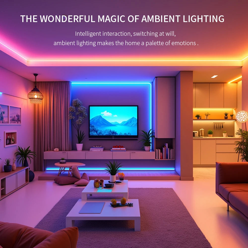 DC12V WS2811 RGBIC COB LED Light Strip Tuya WIFI APP Control For Alexa Google Addressable Flexible LED Light Tape