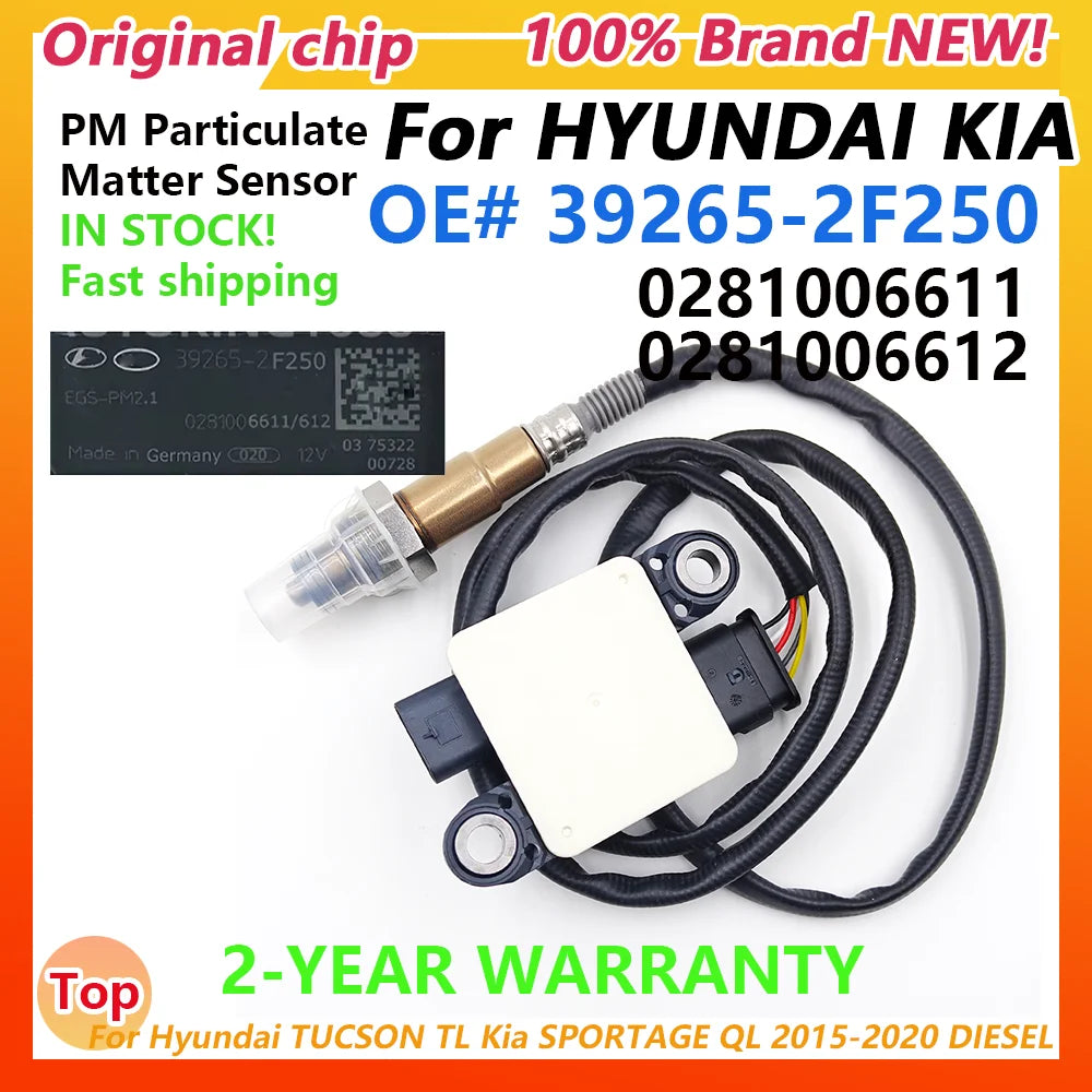 39265-2F250 392652F250 PM Particulate Matter Sensor For Hyundai Tucson 2015-2018 Kia Sportage 2016-2018 0281006611 0281006612