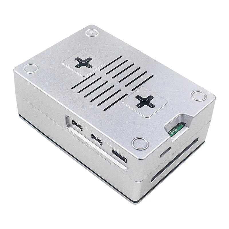 Raspberry Pi 5 ABS Case Black Silver Plastic Shell Optional PWM Cooling Fan Protection Box for Raspberry Pi 5