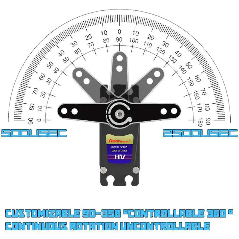 GX3260BLS 60KG 8.4V High Torque All Steel Helical Gear Digital Servo Brushless Motor 25T Metal Servo Arm for Robot Crawler Cars