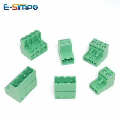 10pcs/sets Female Male Plug Aerial Butt Welding 2EDGRK 15EDGRK-5.08mm 2P-24P Plug-in Solder-free Wire Terminal Block Connector