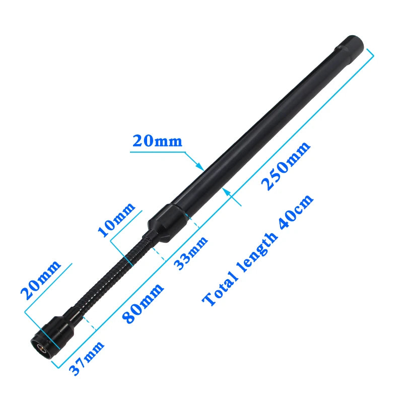 5G Gooseneck Antenna 600-6000MHz 4G 5G LTE 2.4G 5.8G UWB Omnidirectional WIFI Router External Remote Antenna SMA TNC N Male Head