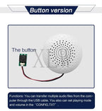 8MB Push Button Sound Box USB Downloadable & Recordable & Rechargeable, Voice Module with MP3 Audio Playback for Xmas Toy Gifts.