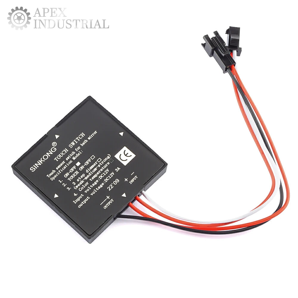 DC 5-12V Bathroom Mirror Switch Touch Switch Sensor Stepless LED Inductive Dimming Touch Switch for Led Light Mirror Headlight