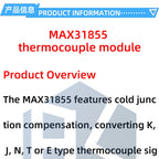 MAX31855 max6675 K-Type Thermocouple Board: 3V-5V Temperature Sensing Breakout Module for Arduino-Compatible