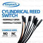 5pcs GPS-01 Reed switch 4x18mm 5x15/20/25mm 6x30/38mm NO/NC 6*38mmHP normally Open/closed Magnetron proximity Sensor GPS-01A /B