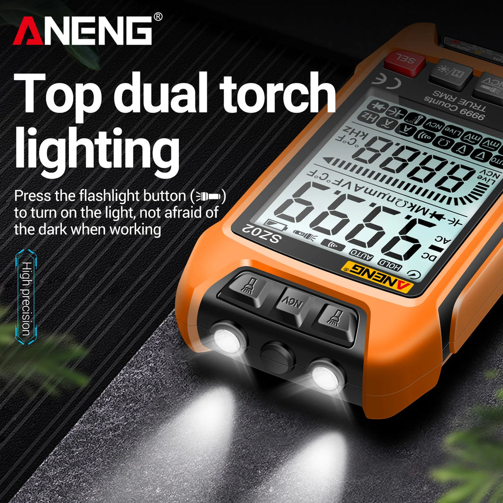 ANENG SZ02 Diode Tester Multifunctional Digital Multimeter True RMS Smart AC/DC Current Voltage Auto Range Multimetres Tools