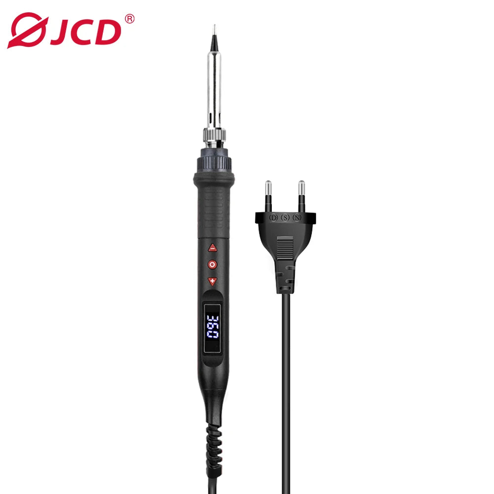 JCD 908U Soldering Iron Kit LCD Display 80W Adjustable Temperature Portable Soldering Iron 220V/110V Welding Tool