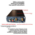 Tpa3255 600w high-power professional-grade subwoofer digital amplifier board - ready-to-use, adjustable low-frequency response