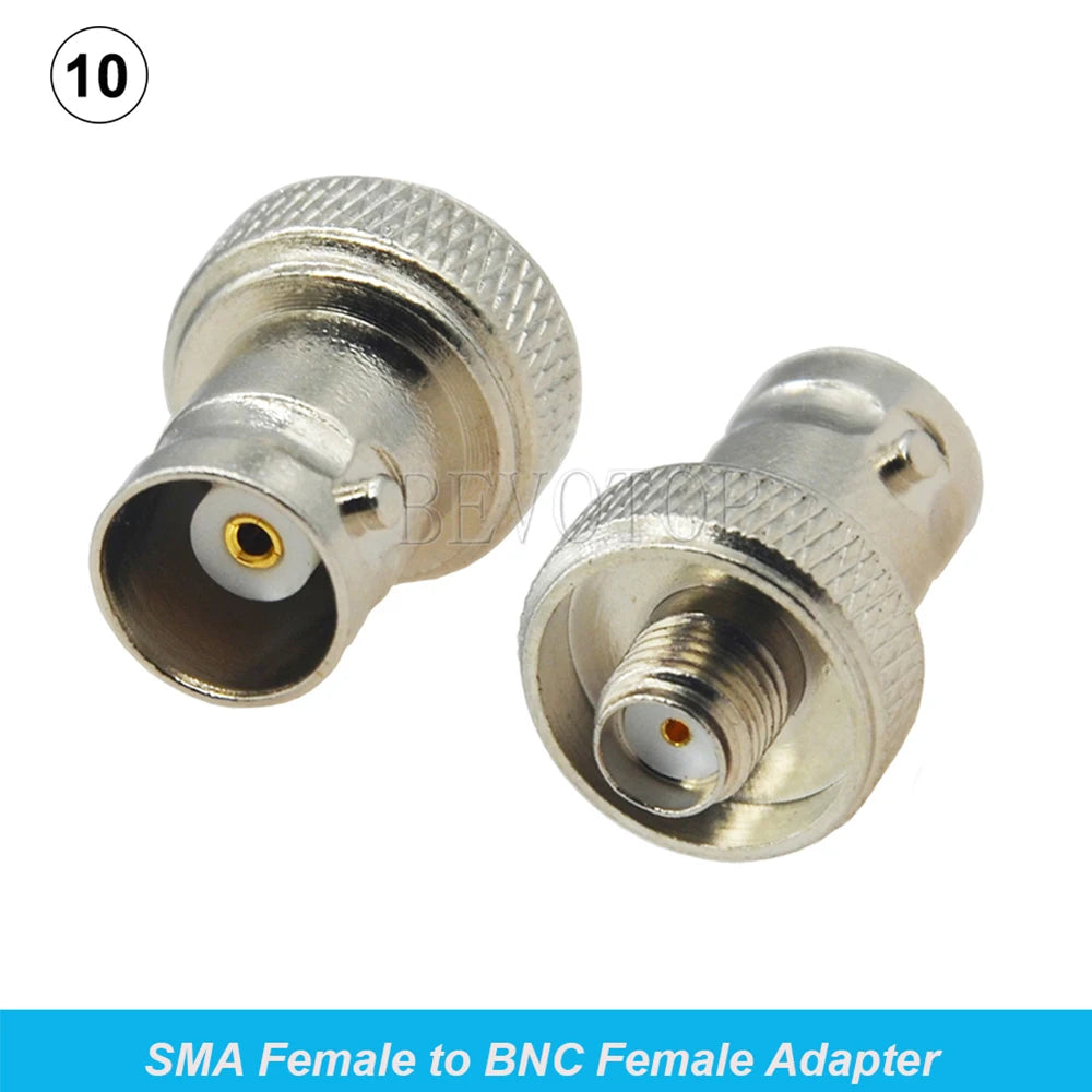 2PCS/Lot SMA Male/Female to BNC M/F Radio Antenna Adapter 50 Ohm RF Coax Converter M/F Radio Antenna Connectors Kit Coaxial