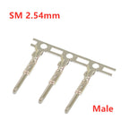 100Pcs JST SM2.54 Terminal Crimp Pins for Housing SM 2.54mm Wire Cable Female Male Housing Connector