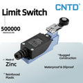 CNTD TZ-8104 Waterproof Roller Lever Limit Switch Self-Resetting Vertical Position Switch IP65 Industrial CE 10A 380V