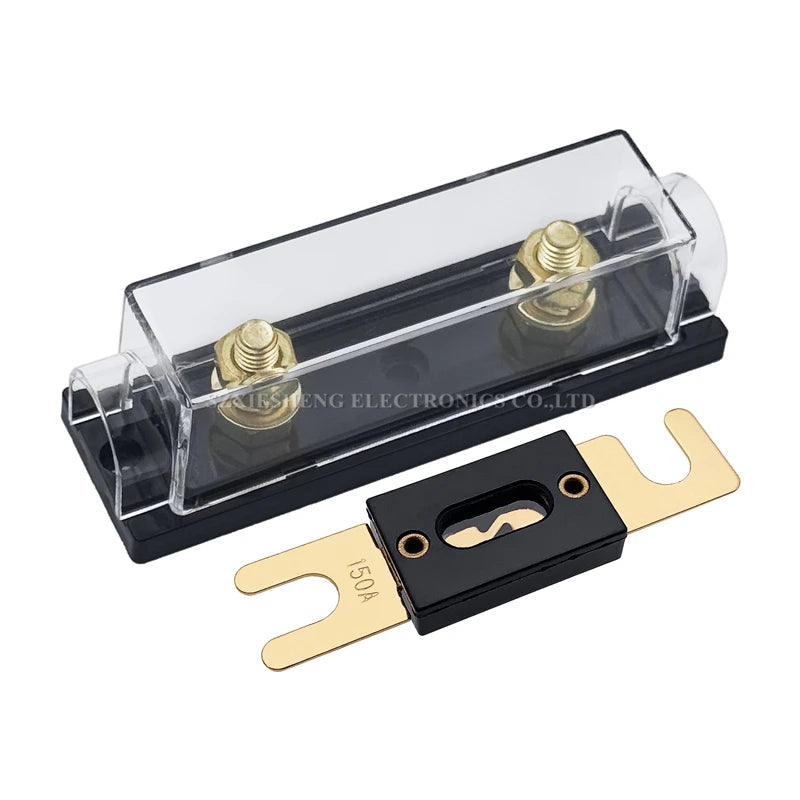 1Set ANL Automotive Fuse Holder Fusible Link With ANL Flat Type Bolt-on Blade Fuse 30A 40A 50A 60A 70A 80A 100A 120A 150A-500A