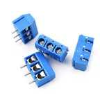 10-100Pcs PCB Terminal Block Connector Pitch 5.0mm KF301 Straight Pin 2P 3P Screw PCB Terminal Blocks Connector Assortment Kit