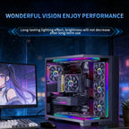 V360/120 ARGB Computer Case Cooling Fan, Infinity Mirror Series/CD pattern/Hydraulic bearings Integrated cooling fan