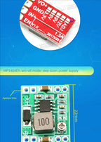 1PCS DC-DC 3A 5A Adjustable Step-down Power Module Board Voltage Stabilizing Aircraft Model MP1584EN 24V 12V 9V To 5V