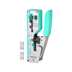 RJ45 RJ11 Cable Crimping Pliers 8P 6P Wire Cutter and Cover Remover with Grip Handle for Home Wiring Repair Use F19E