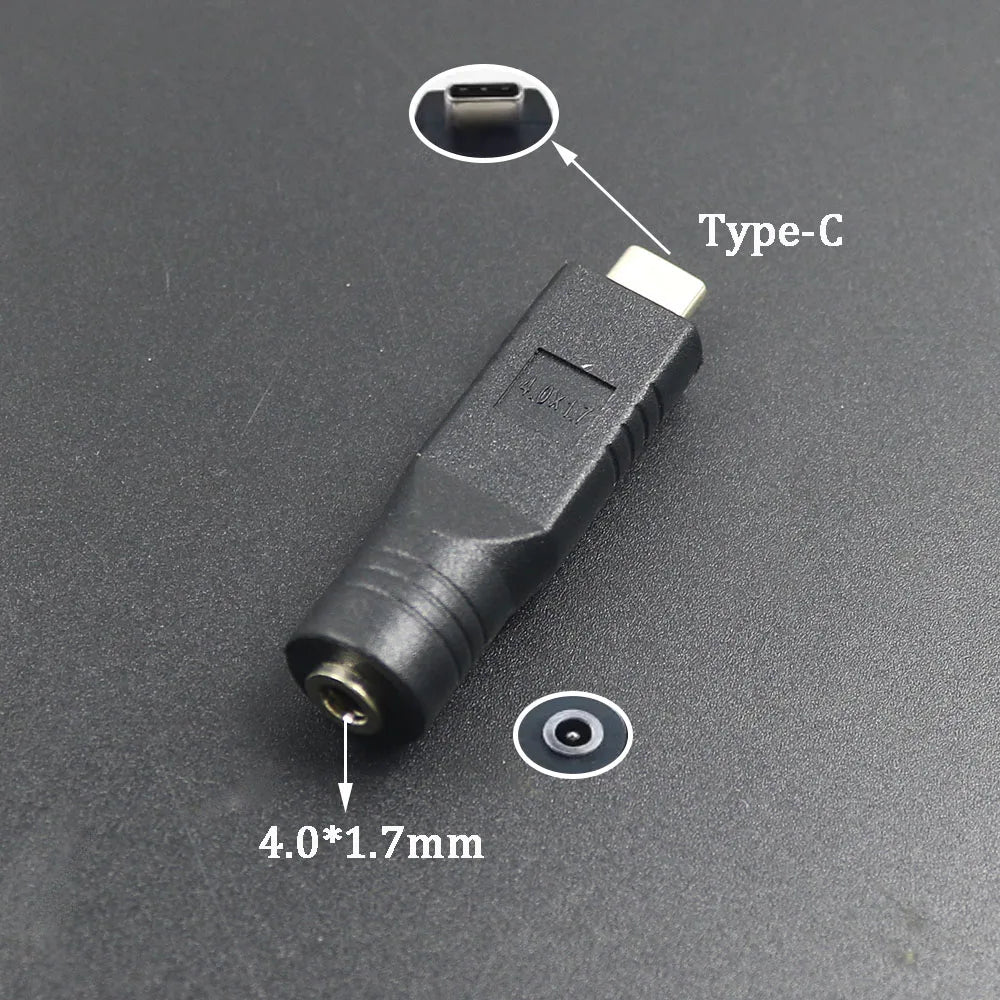 PD USB Adapter C Type C Male To 4.0*1.7 5.5*2.1 5.5*2.5 7.4*5.0 7.9*5.5mm Female Plug Converter DC Power Jack Connector