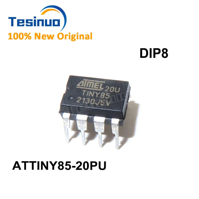 2~5pieces New Original ATTINY85-20PU DIP8 20MHz AVR Microcontroller Integrated Circuit For DIY Project Fast Shipping Hot Sale