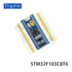 100%new Original STM32F103C6T6/C8T6 Minimum System Board Single Chip ARM Development Board for Learning And Projects
