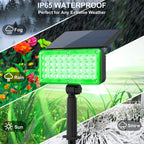 4pcs Solar Spotlight Outdoor Garden Wall Lamp for Tree Street Decor IP65 Waterproof LED Green Landscape Countyard Solar Light
