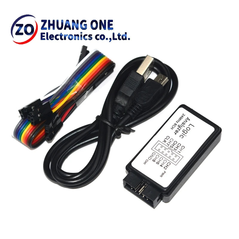 USB Logic Analyzer 24MHz 8 Channel 24M/seconds Logic Analyzer Debugger For ARM FPGA Logic Analyzer Logic 24M 8CH