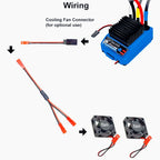 JST Plug Splitter,JST Male Female Cable,JST Y Parallel Adapter Splitter Harness For Traxxas TRX-4 1/10 RC Car Crawler ESC