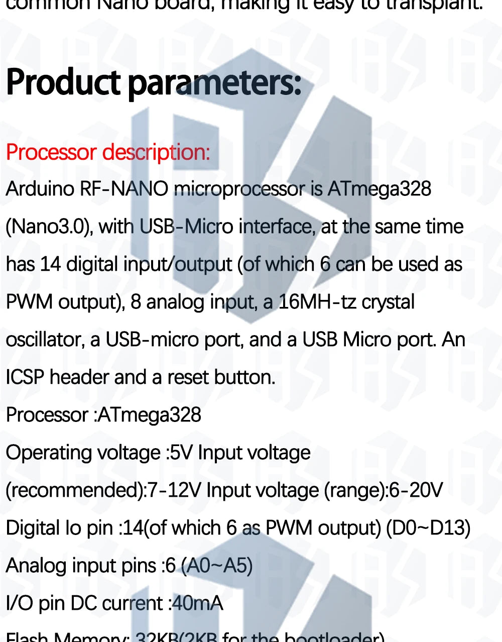 1PCS RF-Nano Nano V3.0, Micro USB Nano Board ATmega328P QFN32 5V 16M CH340, Integrate NRF24l01+2.4G wireless for Arduino