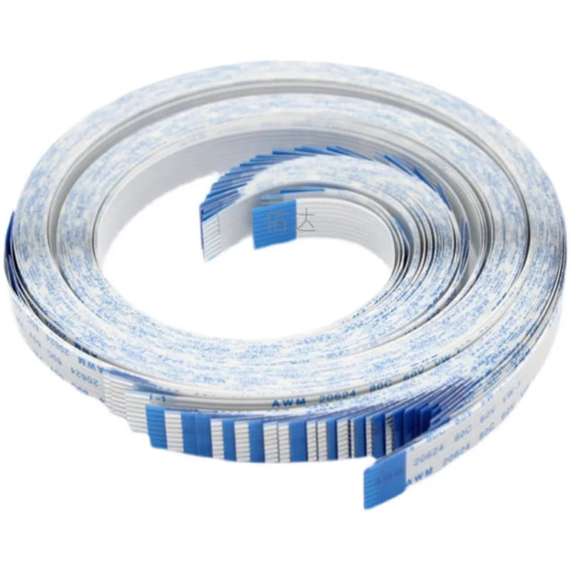 FPC FFC 3000mm AWM 20624 80C 60V VW-1 Flexible Flat Cable 3M A/B Type Ribbon Wire 4P/6/8/10/12/14/16/20/26/30/40/50/54/60Pin