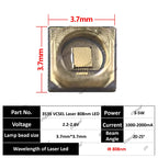 SMD 3535 IR Led Diode Laser Infrared Vcsel Lamp Beads 3W 850nm 940nm 980nm 1064nm 5W 808nm Optical Wafer Heating Medical Beauty
