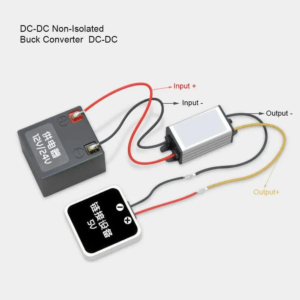 24V to 12V 5A 60W Converter Step Down 24V 12V 2A 24W Waterproof Module DC DC 1A-5A Buck Model Converter