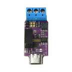 Type-C To RS485 Conversion Module Serial Port USB Type-C To 3PIN 485 Converter Module Onboard TVS and Self Recovering Fuse