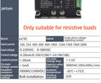 LCTC Voltage Regulator Relay 220V 380V Voltage Stabilizer Module Power Barrier Controller Enhanced Single Phase AC 10A-200A DTY