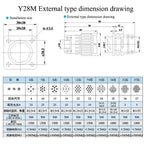 Y28M Fixed Type 28mm Aviation Plug Socket 4/7/8/10/12/14/19/24/32/37Pin Industrie Fast Buckle Male Female Connector Army Green