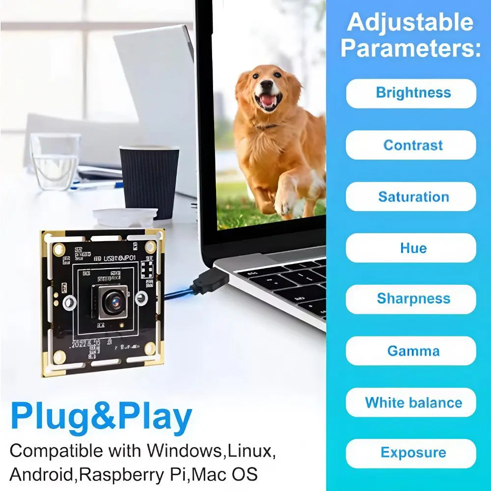 ELP 16MP Autofocus USB Camera IMX298 Sensor UVC Webcam for Barcode QR Code Identification
