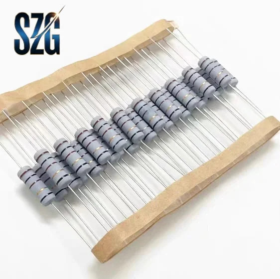 50Pcs/Lot 0.5W DIP Carbon film Resistance 1/2W 0R~10M 5% 0R 5.1R 10R 100R 1K 2K 100K 680K 1M 4.7M 5.6M 10M ohm Power Resistance