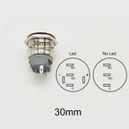 Push Button Switch Electric Waterproof Power 6v 12v Led Light Momentary on Off 8/10/12/16/19/22/25/30mm Micro Pressure Switches