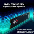 980Pro Internal SSD M.2 2280 NVMe PCIe 4.0 X4 3D TLC NAND Flash Hard Disk 1TB To 8TB Storage Upgrade For PS5 PC Notebook