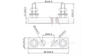 1Set ANL Automotive Fuse Holder Fusible Link With ANL Flat Type Bolt-on Blade Fuse 30A 40A 50A 60A 70A 80A 100A 120A 150A-500A