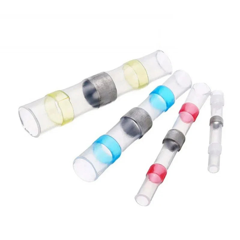 Waterproof Solder Seal Wire Connectors Kit, Heat Shrink Butt Connectors with Insulated Ring for Auto Boat Truck Wiring