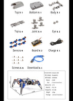 Quadruped Spider Robot Arduino Esp8266 Nodemcu Open Souce Arduino Project stem kits for kids