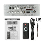 D2000 Bluetooth Amplifier Board 2.1-Channel TPA3221 Power Amplifier 100W+100W+200W with AUX FM USB TF Card TWS DC 24V/AC110-220V