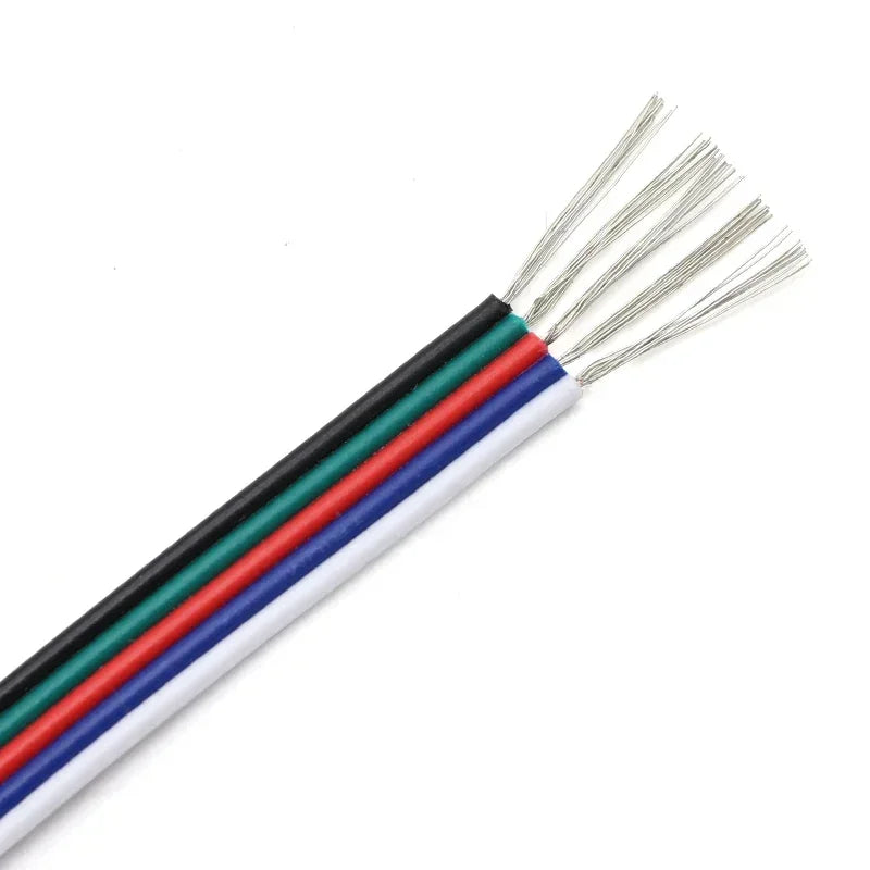 1~50m LED Cable Electrical Wire 2/3/4/5/6pin LED Extension Cables For RGB RGBW RGBWW SMD WS2812B LED Strip Light JST Connector