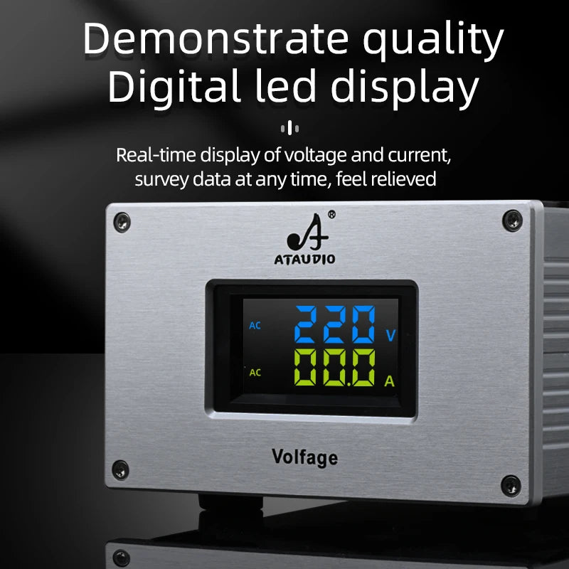 ATAUDIO HIFI Audio Noise AC Power Filter Power Conditioner Power Purifier Surge Protection with US Outlets Power Strip